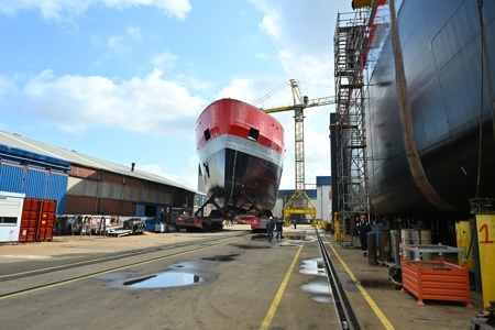Wagenborg reaches next milestone in construction of sixth EasyMax