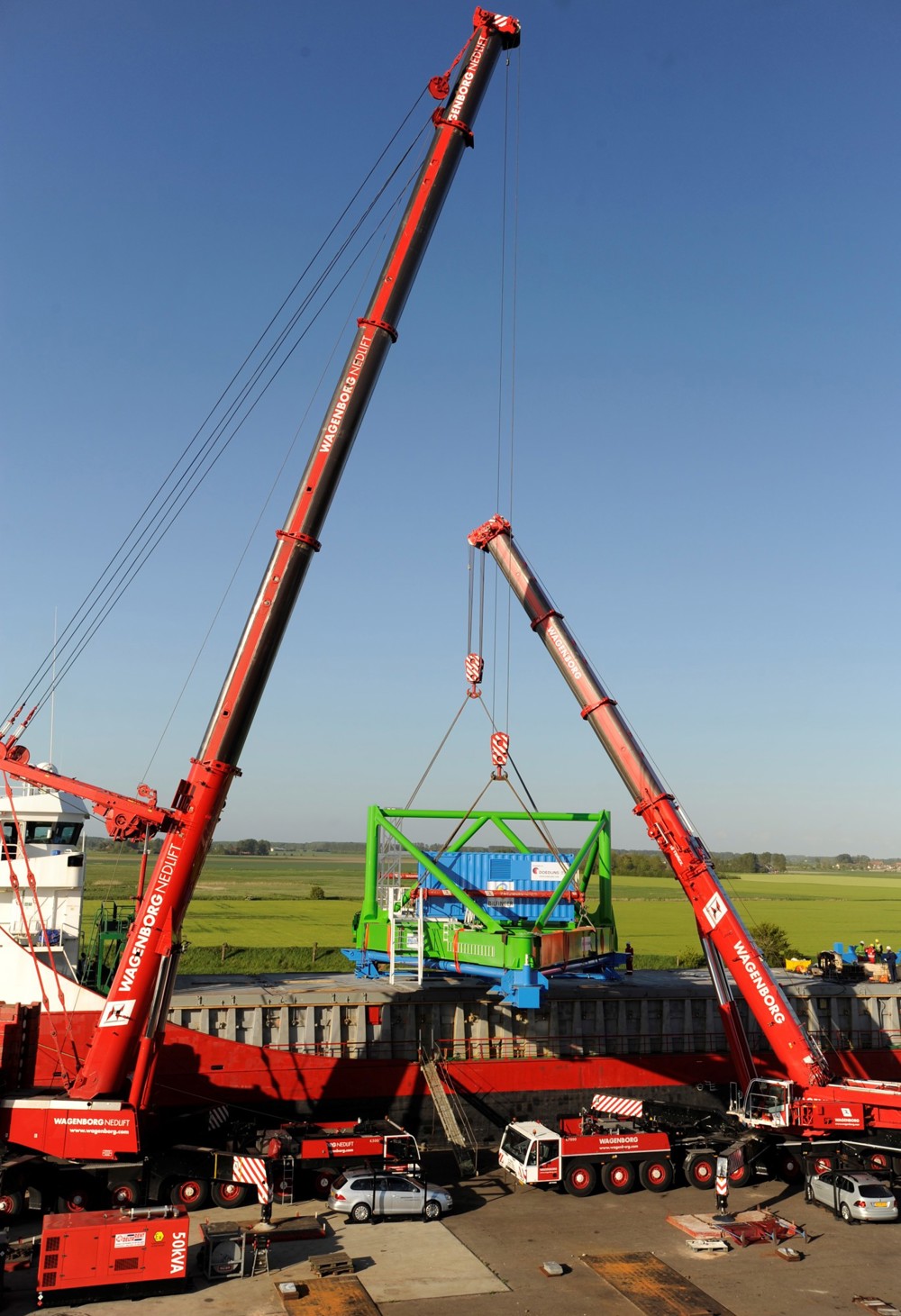 Tandemlift durch Teleskop Mobilkrane