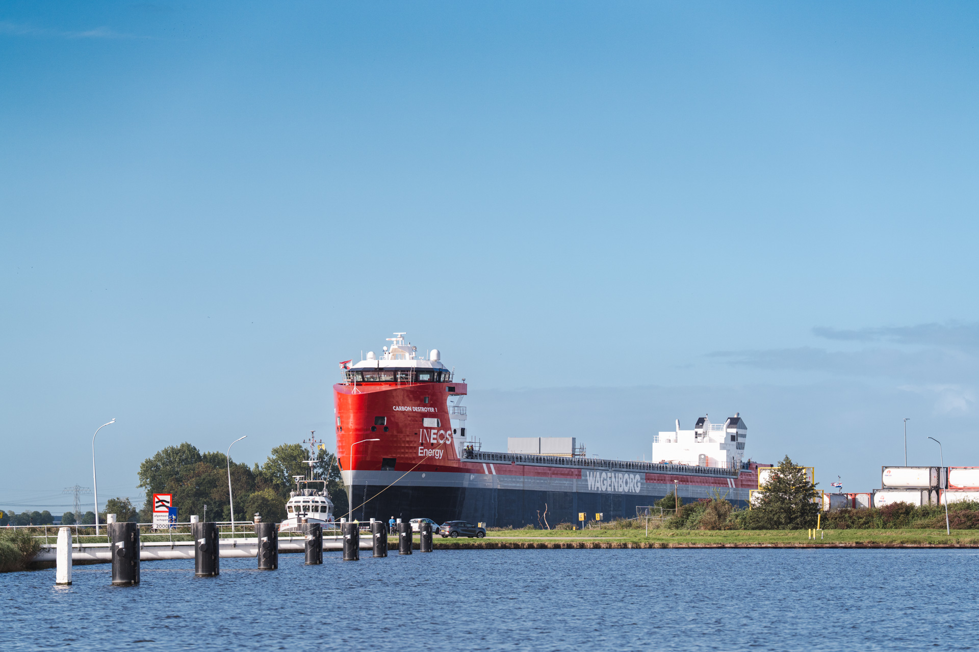 New milestone: Carbon Destroyer 1 arrives in the port of Delfzijl for completion as Europe’s flagship in CO₂ transport